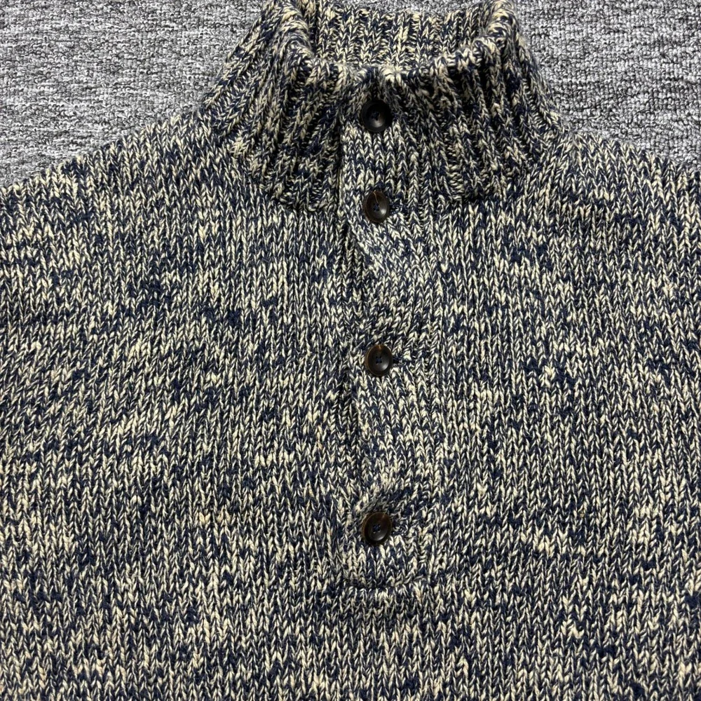 Vintage 2000s Polo Ralph Lauren Multicolor Mock Neck Knit Sweater Size Large